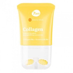 7 days kremas - koncentratas su voleliu kaklo ir dekoltė sričiai 2 in1 Kolagenas 1% + Lanablue 0,5%, 80 ml