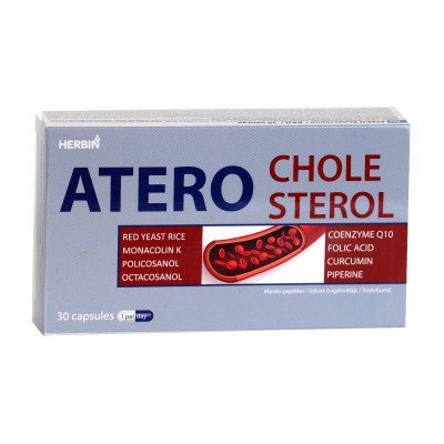 HERBIN cholesterolio lygiui, širdžiai ir kraujotakai, 30 kapsulių HERBIN cholesterolio lygiui, širdžiai ir kraujotakai, 30 kapsulių