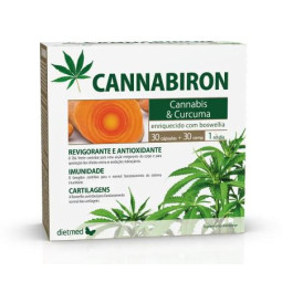 Cannabiron kanapės, bosvelija, imbieras, ciberžolė, 30 tablečių + 30 kapsulių