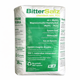 Epsom magnio vonios druska (magnio sulfatas), 25 kg Epsom magnio vonios druska (magnio sulfatas), 25 kg