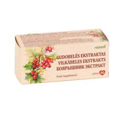 Herbin gudobelės ekstraktas, 50 tablečių