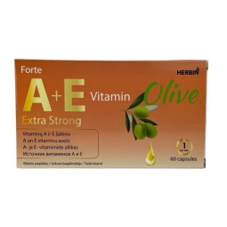 Herbin Vitaminai A E strong (retinolio palmitatas), 30 kapsulių