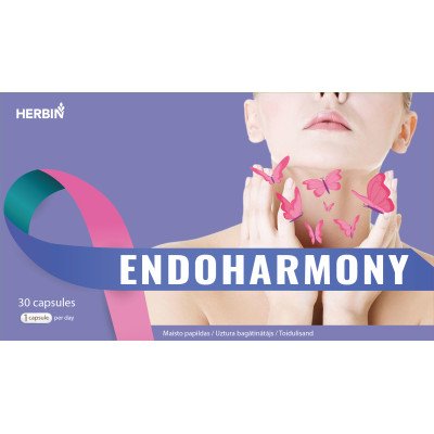 Endoharmony skydliaukės veiklai ir harmonų pusiausvyrai, 30 kapsulių Endoharmony skydliaukės veiklai ir harmonų pusiausvyrai, 30 kapsulių
