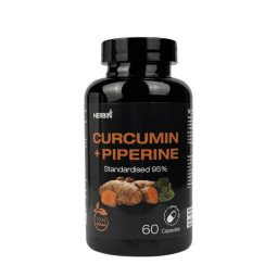Herbin Ciberžolė Kurkuminas 456 mg + Piperinas 19 mg, 60 kapsulių Herbin Ciberžolė Kurkuminas 456 mg + Piperinas 19 mg, 60 kapsulių