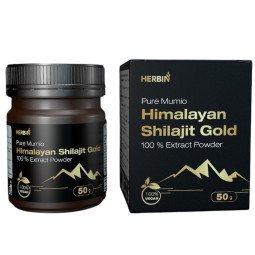 Herbin išgrynintas Himalajų Mumijo ( Shilajit ) Gold  100 % ekstrakto miltelių, 50 g Herbin išgrynintas Himalajų Mumijo ( Shilajit ) Gold  100 % ekstrakto miltelių, 50 g