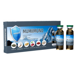 Herbin Mumijo imuno imunitetui, energijai ir organizmo gyvybingumui, 10 buteliukų po 10 ml