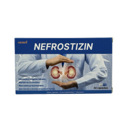 Herbin Nefrostizin, takažolė, petražolė, vaistinė glesvė, rykštenė, asiūklis ekstraktai, inkstams, šlapimo takams, 30 kapsulų Herbin Nefrostizin, takažolė, petražolė, vaistinė glesvė, rykštenė, asiūklis ekstraktai, inkstams, šlapimo takams, 30 kapsulų