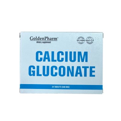 Golden Pharm Kalcio gliukonatas 3000 mg, 192 tabletės