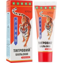Šildantis sąnarių, nugaros kremas "Tigro balzamas" Raudonas, 75 ml