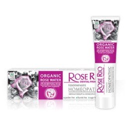 Rose rio homeopatinė dantų pasta su rožių vandeniu, be fluoro, 65 ml