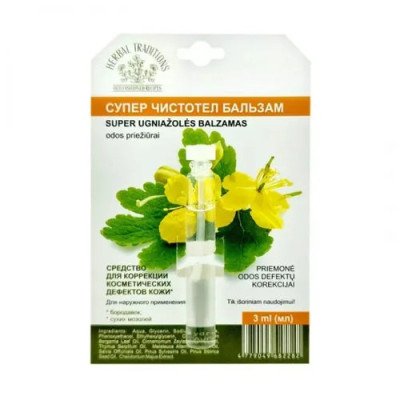 Herbal super čistotel priemonė suragėjusios odos priežiūrai, 3 ml Herbal super čistotel priemonė suragėjusios odos priežiūrai, 3 ml