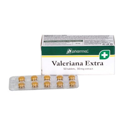 Valeriana Extra – ramybei ir atsipalaidavimui, 50 tablečių Valeriana Extra – ramybei ir atsipalaidavimui, 50 tablečių