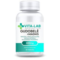 VITA-LAB gudobelė 600 mg + magnis 56 mg, 90 tablečių