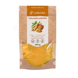 Wellovibe Ciberžolės šaknies milteliai, 100 g