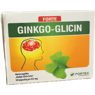 Fortex Glycine + Ginkgo biloba, 30 capsules