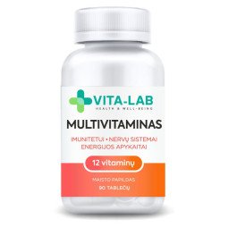 VITA-LAB multivitaminai 12 komponentų, 90 tablečių