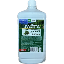 Spygliuočių ekstraktas voniai “TAIGA” su pušų eteriniu aliejumi, 1000 ml Spygliuočių ekstraktas voniai “TAIGA” su pušų eteriniu aliejumi, 1000 ml