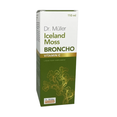Dr. Muller sirupas kvėpavimo takams, imunitetui su islandine kerpena ir vitaminu C, 110 ml