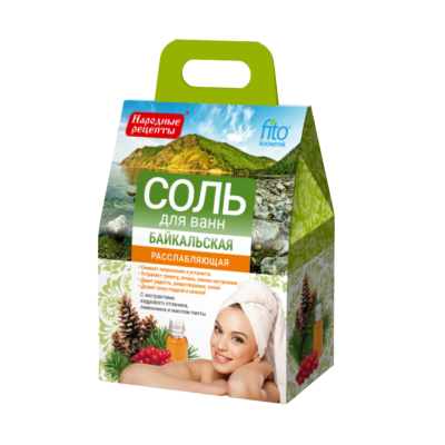 Fitokosmetik Baikalo atpalaiduojanti vonios druska, 500 g
