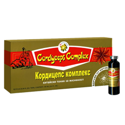 Kininio Kordicepso kompleksas, 10 buteliukų  Kininio Kordicepso kompleksas, 10 buteliukų