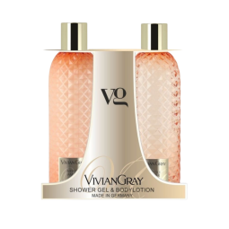 Gemstone „Neroli & Amber“ dušo želė ir losjonas kūnui, rinkinys, 2 x 300 ml Gemstone „Neroli & Amber“ dušo želė ir losjonas kūnui, rinkinys, 2 x 300 ml
