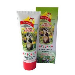 Kremas vaikams su barsuko taukais, 75 ml Kremas vaikams su barsuko taukais, 75 ml