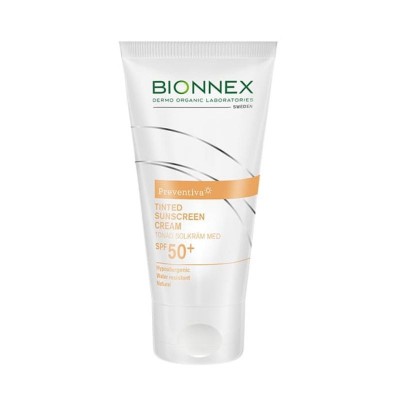 Bionnex Preventiva apsauginis tonuotas kremas nuo saulės SPF 50+, 50 ml