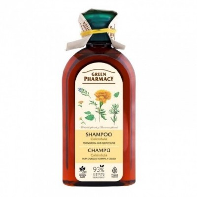 Green Pharmacy plaukų šampūnas normaliems ir riebiems plaukams Medetka, 350 ml