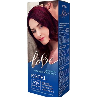 Estel LOVE 5/56 dažai plaukams, burgundas, 115 ml