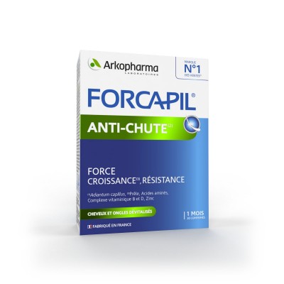 Forcapil®anti-chute nuo plaukų slinkimo, 30 tablečių