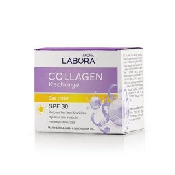 Aroma labora dieninis glotninamasis veido kremas su makadamijos aliejumi ir jūriniu kolagenu SPF 30, 50 ml Aroma labora dieninis glotninamasis veido kremas su makadamijos aliejumi ir jūriniu kolagenu SPF 30, 50 ml