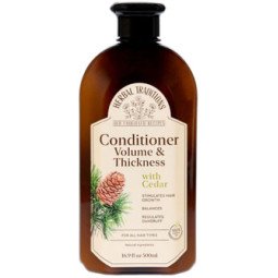 Herbal traditions kondicionierius plaukams su kedru, suteikiantis apimties ir tvirtumo plaukams, 500 ml 