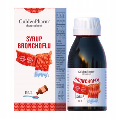 GoldenPharm® bronchofliu sirupas, 100 ml