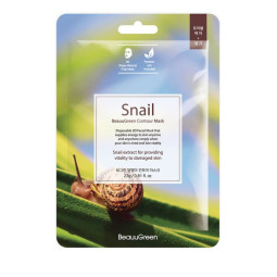 Beauugreen lakštinė kaukė veidui su sraigių mucinu, 23 g Beauugreen lakštinė kaukė veidui su sraigių mucinu, 23 g