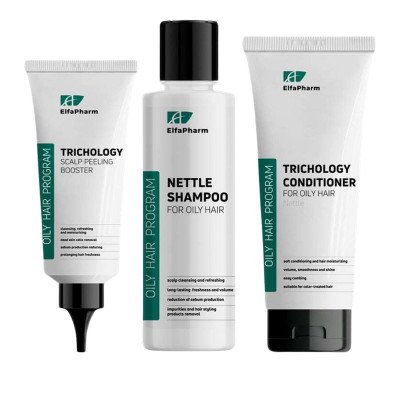 Trichologinis rinkinys riebiai galvos odai ir plaukams Trichologinis rinkinys riebiai galvos odai ir plaukams