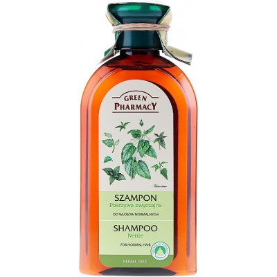 Green Pharmacy šampūnas normaliems plaukams dilgelė, 350 ml