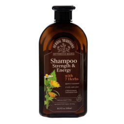 Herbal traditions šampūnas plaukams su 7 žolelėmis, stiprinantis ir skatinantis plaukų augimą, 500 ml