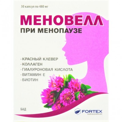 Menovell menopauze, 30 kapsulių po 480 mg