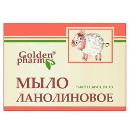 Golden pharm tualetinis muilas  lanolin, 70 g