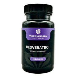 Vitalharmony resveratrolis 250 mg, 30 kapsulių