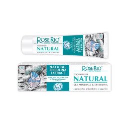 Natūrali  dantų pasta su spirulina, be fluoro, 65 ml