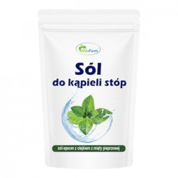 Pėdų vonelė su epsomo druska ir pipirmėčių aliejumi, 250 g Pėdų vonelė su epsomo druska ir pipirmėčių aliejumi, 250 g