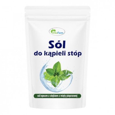 Pėdų vonelė su epsomo druska ir pipirmėčių aliejumi, 250 g Pėdų vonelė su epsomo druska ir pipirmėčių aliejumi, 250 g