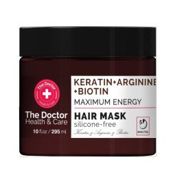 The doctor maksimalia energija suteikianti plaukų kaukė keratinas + argininas + biotinas, 295 ml