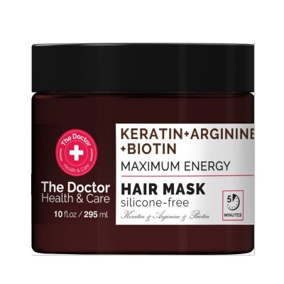 The doctor maksimalia energija suteikianti plaukų kaukė keratinas + argininas + biotinas, 295 ml