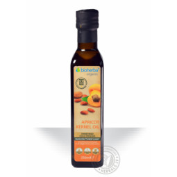 Bioherba abrikosų kauliukų aliejus šalto spaudimo, 250 ml Bioherba abrikosų kauliukų aliejus šalto spaudimo, 250 ml