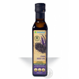Bioherba chia sėklų aliejus šalto spaudimo, 250 ml Bioherba chia sėklų aliejus šalto spaudimo, 250 ml