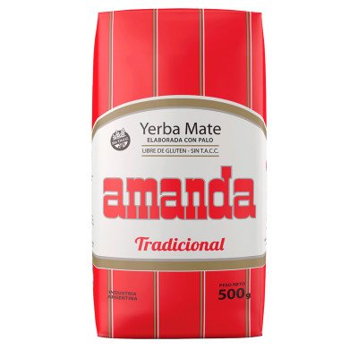 Arbata yerba mate amanda tradicinė su vitaminais bei mineralais, 500 g