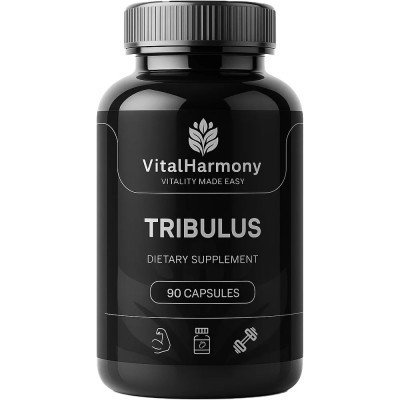 Vitalharmony tribulus terrestris gulsčiosios ragužės ekstraktas, 90 kapsulių Vitalharmony tribulus terrestris gulsčiosios ragužės ekstraktas, 90 kapsulių