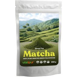 Vitalspur matcha aukštos kokybės žaliosios arbatos milteliai, 100 g